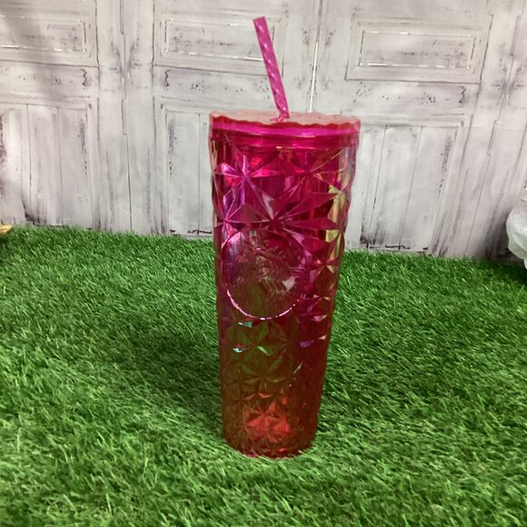 Starbucks Red Prism Tumbler 24oz - Picture 1 of 11